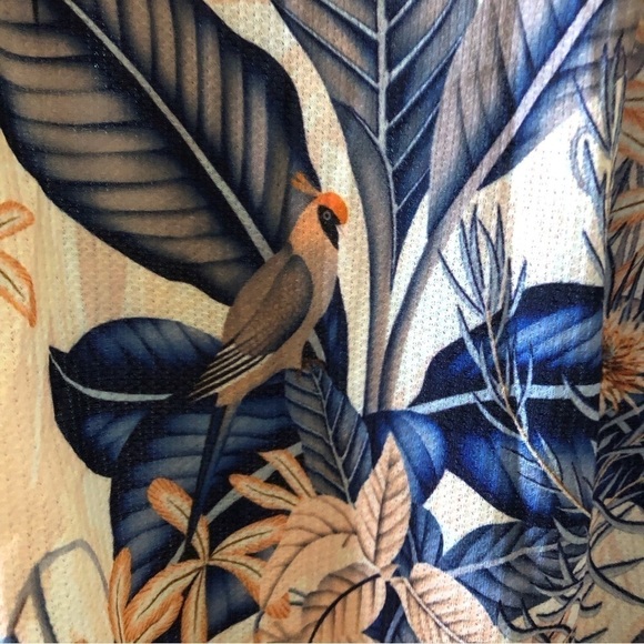 LoveU.Dear waffle knit bird print open front cardigan size L - Picture 4 of 10